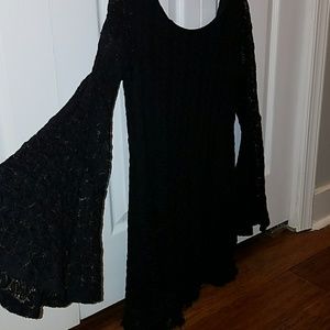 Black lace dress